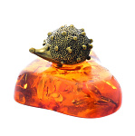 0045513/296 Сувенир Еж на подставке-2 Сувенир (коньячный)