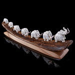  Кость. СКУЛЬПТУРА "МАМОНТЫ 7" кость мамонта,   Авт. работа