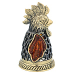 0071755/2156 Колокольчик Петушок Сувенир (коньячный)