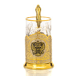 0049452 Златоуст Подстаканник с ложкой SUV - 6143