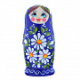 0056357/6мест-13см  Матрешка  нетрадиц. Ромашки 6 мест 13см, фотография 1. Интернет-магазин ЛАВКА ПОДАРКОВ