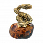 Змея Символ 2025 года. Статуэтка с янтарем "Змея питон", фотография 2. Интернет-магазин ЛАВКА ПОДАРКОВ