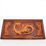 -60*30см  НАРДЫ подарочные-КНИГА "ДРАКОН" 