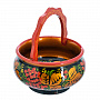 Конфетница-корзинка "Рябина". Хохлома, фотография 1. Интернет-магазин ЛАВКА ПОДАРКОВ