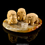 Скульптура из кости "Мамонты", фотография 2. Интернет-магазин ЛАВКА ПОДАРКОВ