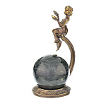 7582 Бронза статуэтка Знак зодиака "ВЕСЫ" (змеевик, бронза патинированная) 