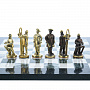 Шахматы из камня и бронзы "Нефтяники" 40х40 см, фотография 2. Интернет-магазин ЛАВКА ПОДАРКОВ
