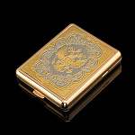 25047 Златоуст ПОРТСИГАР "Герб РФ", в П/У (288)