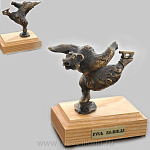 0017697 Бронза Скульптура "Мишка -фигурист"(Олимпиада) Авт.работа 