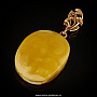 Кулон из янтаря (золото 585*) 4,31 гр., фотография 1. Интернет-магазин ЛАВКА ПОДАРКОВ