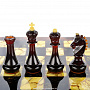Шахматы деревянные из мореного дуба с янтарем, фотография 5. Интернет-магазин ЛАВКА ПОДАРКОВ