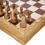 Шахматный ларец с деревянными фигурами 37х37 см, фотография 3. Интернет-магазин ЛАВКА ПОДАРКОВ