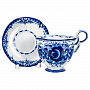 Чайная пара "Домашняя". Гжель, фотография 2. Интернет-магазин ЛАВКА ПОДАРКОВ