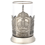 0068322-ник Подстаканник никель "НАСЛЕДИЕ.Корона Российской Империи" ПРЕЗЕНТ