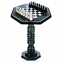 Шахматный стол из натурального камня 55х55 см, фотография 1. Интернет-магазин ЛАВКА ПОДАРКОВ