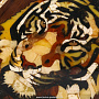 Панно настенное из янтаря "Тигр" 60х40 см, фотография 3. Интернет-магазин ЛАВКА ПОДАРКОВ