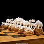Шахматы с фигурами из кости мамонта "Противостояние", фотография 8. Интернет-магазин ЛАВКА ПОДАРКОВ