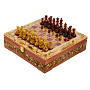 Шахматы с инкрустацией и фигурами из янтаря 28х28 см, фотография 1. Интернет-магазин ЛАВКА ПОДАРКОВ