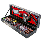 0080775/АА НАБОР ДЛЯ ПИКНИКА с решеткой (кожа)