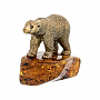 Статуэтка с янтарем "Медведь", фотография 1. Интернет-магазин ЛАВКА ПОДАРКОВ