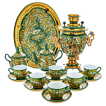 00708941 Самовар электрический +сервиз на 6 перс "ЛАНДЫШ"поднос овал