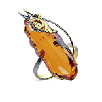 7200266/ср. вес 5-6гг   КОЛЬЦО вст.Янтарь 