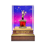 Статуэтка из янтаря и бронзы "Знак Зодиака Козерог"