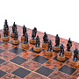 Шахматы с металлическими фигурами "Ледовое побоище" 45х36 см, фотография 2. Интернет-магазин ЛАВКА ПОДАРКОВ