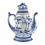 Чайник "Лето". Гжель, фотография 5. Интернет-магазин ЛАВКА ПОДАРКОВ