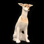 0032413//82.83388.00.1 ЛФЗ СКУЛЬПТУРА Левретка сидящая "Вильма"  МН1