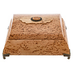 0061565 Нат.дерево Ларец малый с накладкой ,карельская береза