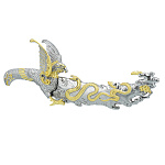 546353 НОЖ Сувенирный ОРЕЛ НА ОХОТЕ, змея на ножнах,34 см