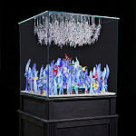 Хрустальный аквариум с коралловыми рифами