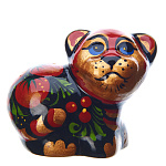 0057408  Хохлома Статуэтка ТИГР 5,5*4,5см  цвета в ассортименте 