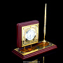 Настольный набор с часами и ручкой. Златоуст, фотография 3. Интернет-магазин ЛАВКА ПОДАРКОВ