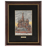 /25*32см  Офорт цветной "Москва. Покровский собор "