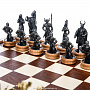 Шахматы деревянные с металлическими фигурами "Ледовое побоище", фотография 2. Интернет-магазин ЛАВКА ПОДАРКОВ
