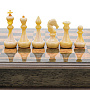 Шахматы из карельской березы с янтарными фигурами 38х38 см, фотография 6. Интернет-магазин ЛАВКА ПОДАРКОВ