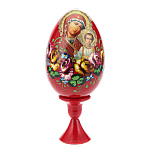 0063491 Яйцо пасхальное  "БМ КАЗАНСКАЯ" на подставке 7*15см