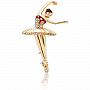 Брошь "Балерина", фотография 2. Интернет-магазин ЛАВКА ПОДАРКОВ