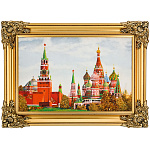 300064-НП Картина янтарная "ВИД НА КРЕМЛЬ ХВБ" 60*40 см