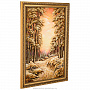 Картина янтарная "Зимний пейзаж. Домик" 40х60 см, фотография 2. Интернет-магазин ЛАВКА ПОДАРКОВ