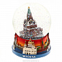 Сувенир новогодний снежный шар "Москва. Спасская башня", фотография 1. Интернет-магазин ЛАВКА ПОДАРКОВ