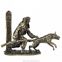 Бронзовая статуэтка "Пограничник с собакой", фотография 2. Интернет-магазин ЛАВКА ПОДАРКОВ
