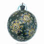 Новогодний елочный шар с росписью "Зима. Сельский пейзаж", фотография 3. Интернет-магазин ЛАВКА ПОДАРКОВ