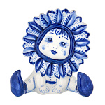 3209 Гжель Скульптура "Солнышко" в коб Авт. Тарыгин М. В.