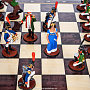 Шахматный ларец с оловянными фигурами "Бородино" 37х37 см, фотография 9. Интернет-магазин ЛАВКА ПОДАРКОВ