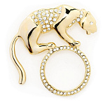 -08110 Традиции ФАБЕРЖЕ  Брошь "ПАНТЕРА НА ОБРУЧЕ"