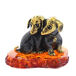 0047526/1860 Сувенир Собаки Щенята Сувенир (коньячный)