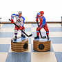 Шахматы деревянные с металлическими фигурами "Хоккей. ЦСКА" 47х47 см, фотография 4. Интернет-магазин ЛАВКА ПОДАРКОВ